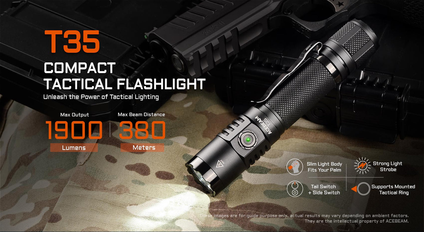 T35 Compact Tactical Flashlight