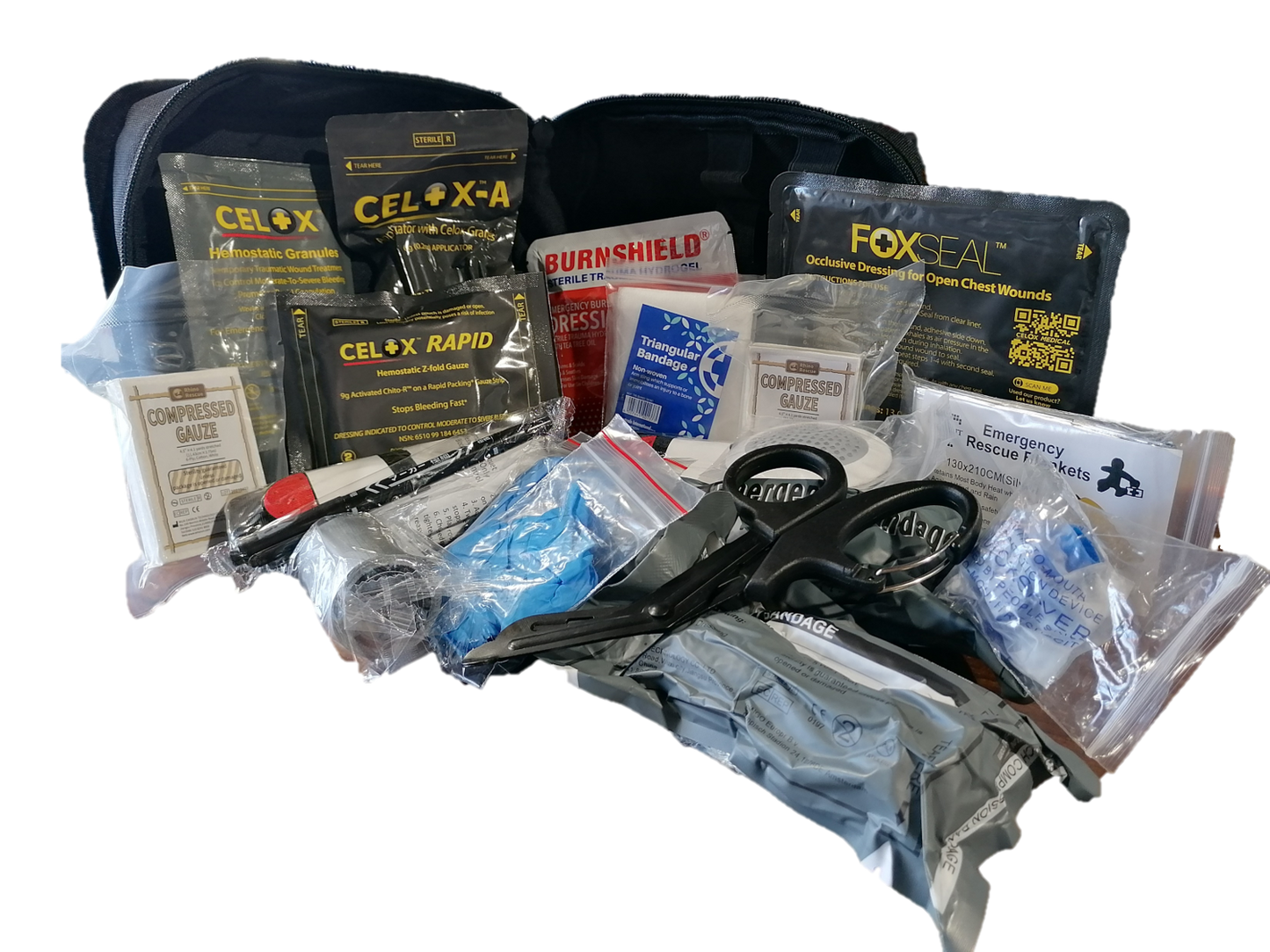CELOX Trauma ITK Advanced gun shot massive hemorrhage(contents only)