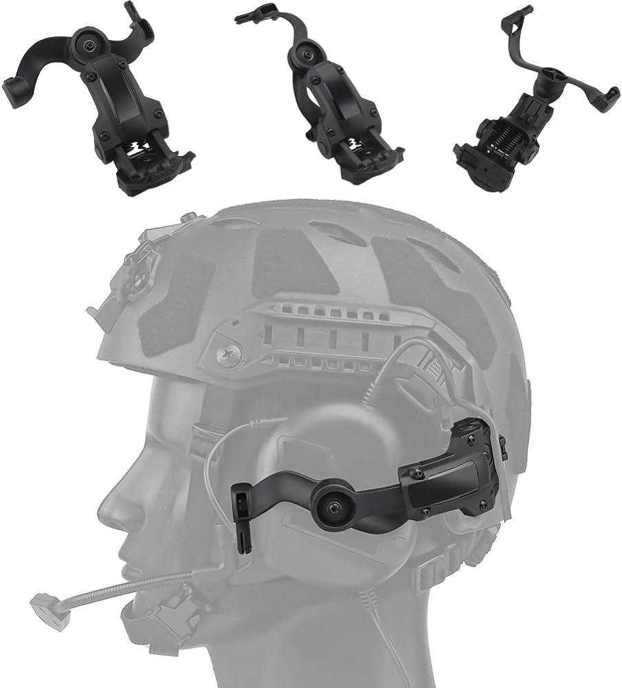 Earmor M16C New Helmet Side Mount For M32 – Black