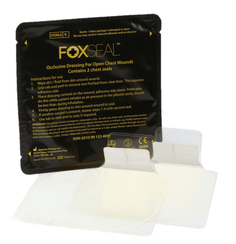 Foxseal Occlusive
chest seal (Twin
Pack)