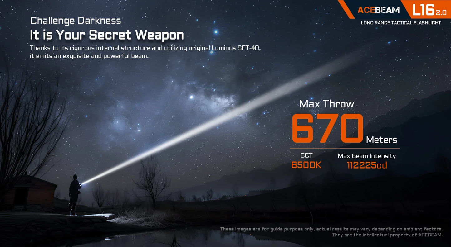 L16 2.0 Tactical Flashlight