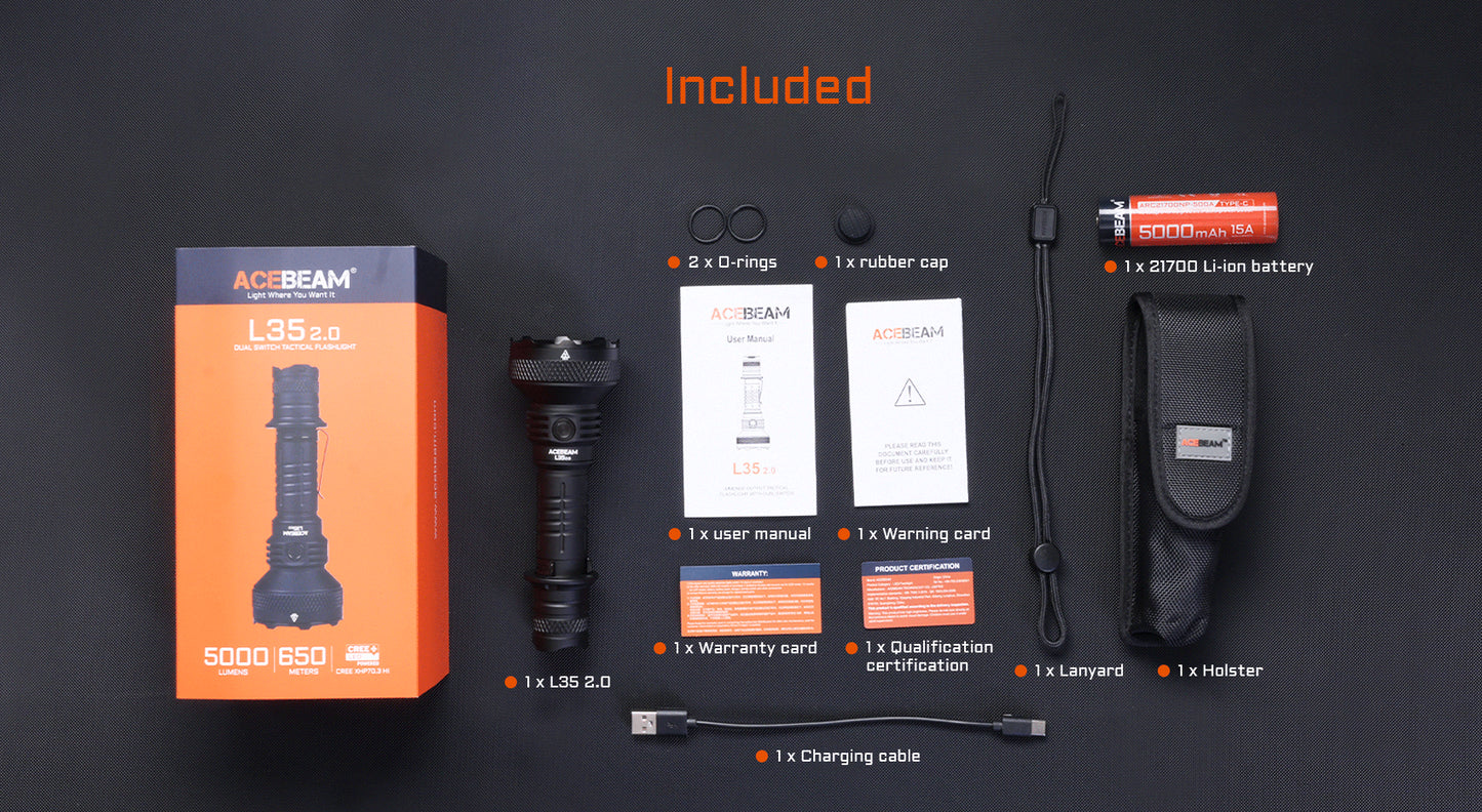 L35 2.0 Tactical Duty Flashlight