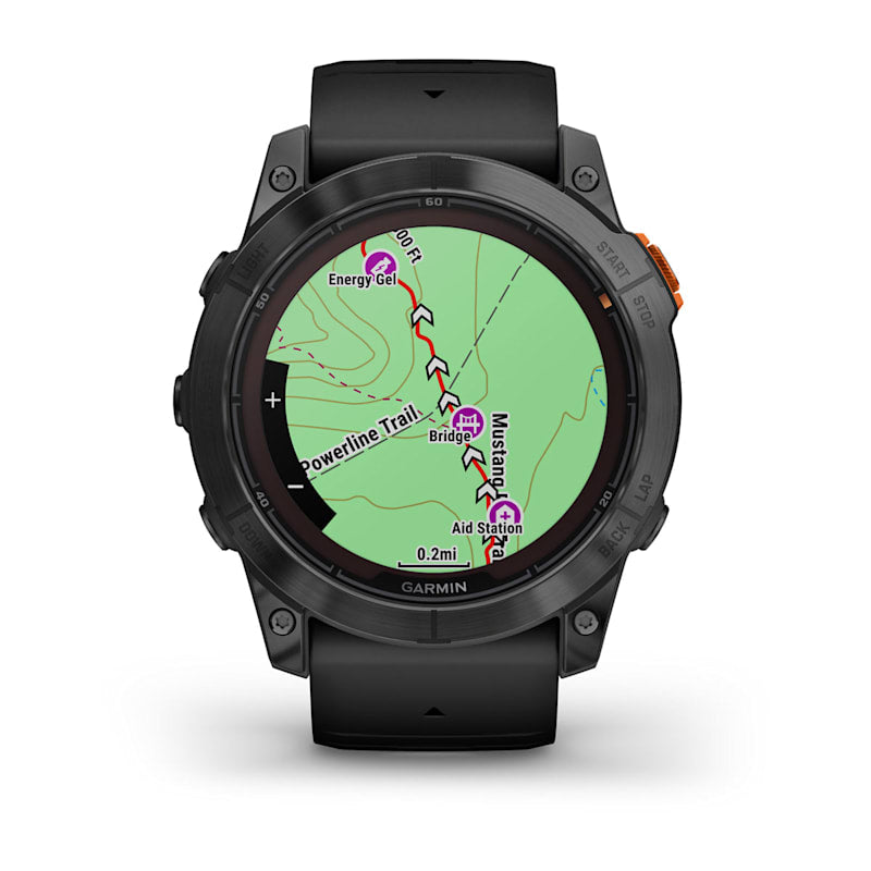 fēnix® 7X Pro – Solar Edition
Slate Gray with Black Band (built in flashlight)
