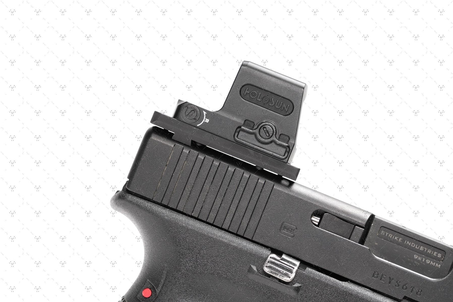 STRIKE INDUSTRIES G.U.M. UNIVERSAL (OPTICS) MOUNT FOR GLOCK VERSION 2