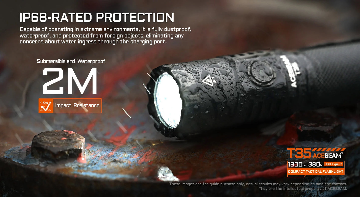 T35 Compact Tactical Flashlight