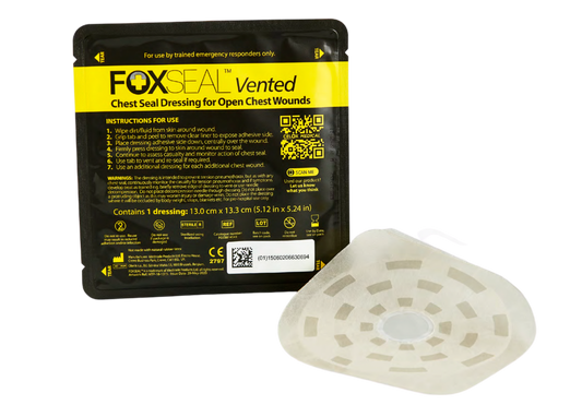Foxseal Vented 
chest seal (Single 
Pack)