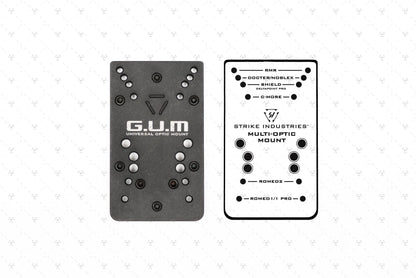 STRIKE INDUSTRIES G.U.M. UNIVERSAL (OPTICS) MOUNT FOR GLOCK VERSION 2